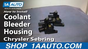 2001 chrysler sebring leaking water beneath. How To Replace Thermostat Housing 01 06 Chrysler Sebring 2 7l Youtube