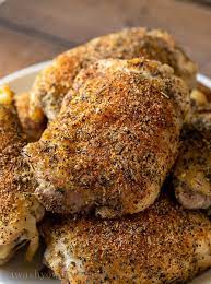 Oven Roasted Chicken Thighs Recipe Recipe Chicken Thigh Recipes Oven Oven Roasted Chicken Oven Roasted Chicken Thighs