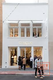 Jardin extérieur grande salle à manger. Maison Margiela San Francisco Boutique Grand Opening Event