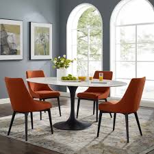 Check spelling or type a new query. Tulip Oval Artificial Marble Top Dining Table With Black Base Stealmod Furniture
