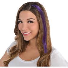 Clip in hair extension straight hair 60 cm 24 120g color purple via katioucha.ca. Purple Hair Extension 15in Party City