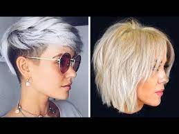 14 Beautiful Bob And Pixie Haircuts For Women Professional Haircut 2019 Youtube Coiffure