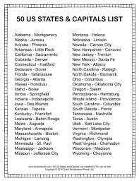 Maybe you would like to learn more about one of these? Printable States And Capitals List Social Studies Study Guides