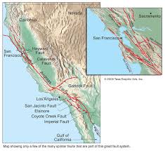 San Andreas Fault Map By Tasa Graphic Artists Map California Geosciences San Andreas Fault Map San Jacinto