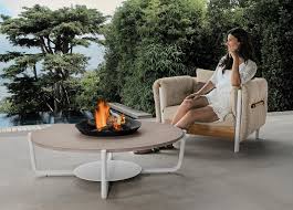 brasero table basse de jardin avec brasier idd
