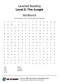 1st grade (3,704) kindergarten (5,392) preschool (4,416) The Jungle Worksheet Word Search By Red Cat Reading Tpt