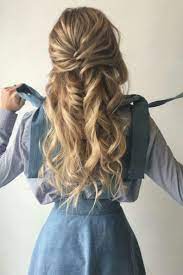 Fishtail Braid Half Up Hairstyle Tutorial Hair Styles Party Hairstyles Fishtail Braid Hairstyles