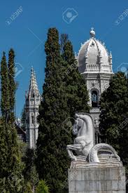 The hippocampus has typically been depicted as having the upper body of a horse with the lower body of a fish. Statue Of Hippocampi A Creature Half Horse Half Fish According To Greek Mythology Located In The Empire Square In Lisbon Next To The Jeronimos Monastery Stock Photo Picture And Royalty Free Image