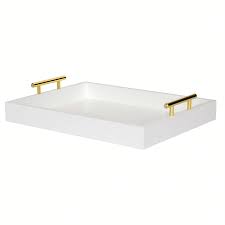 Take a white tray and place it in the center of the coffee table. New Arrival Wooden Serving Tray Coffee Table Long Handle Carry White Tray Buy White Tray Carry Tray Long Handle Tray Product On Alibaba Com