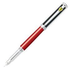 Maybe you would like to learn more about one of these? A T Cross Co Sheaffer Ferrari Intensity Rosso Corsa Barrel Black Stripe Cap Fountain Pen Fine Nib Fe0951543