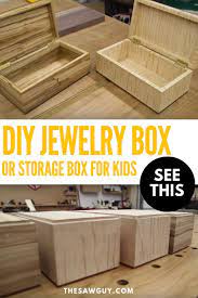 Learning the skills to build a simple box will empower you to make almost anything. How To Make A Small Wooden Box For Jewelry And Small Storage For Kids The Saw Guy Small Wooden Boxes Diy Wood Box Wooden Box Diy