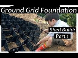 A string level is your best friend when leveling a shed on a slope. Building A Gravel Shed Foundation X2 On A Slope Standartpark Geo Ground Grid Installation Review Youtube