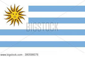 It has a field of nine equal horizontal stripes alternating white and blue. Uruguay Flag Vector Vector Photo Free Trial Bigstock