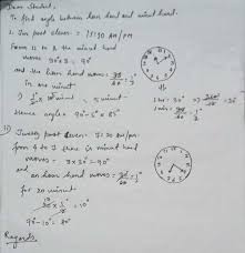 With a digital clock, you simply read the. Find The Angle Between Hour Hand And Minute Hand In A Clock At 1 Ten Past Eleven Maths Sets 15805195 Meritnation Com