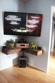 An audio video console that leaves your floor free of clutter and your electronics organized. Pin On Home Ideas