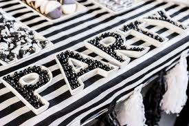 Black and white fans for a birthday backdrop or a wedding. The Best Black And White Party Ideas For New Year S Play Party Plan