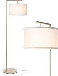 Kaufen sie jetzt zu großhandelspreisen! Amazon Com Brightech Montage Modern Floor Lamp For Living Room Lighting Bedroom Nursery Standing Accent Lamp Mid Century 5 Tall Pole Light Overhangs Reading With Led Bulb Satin