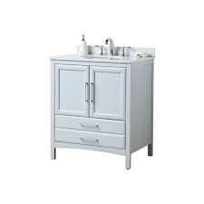 Enjoy free shipping on most stuff, even choose from three gorgeous colors: Vanity Art 30 Single Sink Bathroom Vanity Set 1 Shelf 2 Drawers Small Bathroom Storage Floor Cabinet With White Marble Top Overstock 27120209