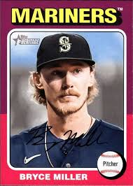 Amazon.com: 2024 TOPPS HERITAGE #299 BRYCE MILLER SEATTLE MARINERS BASEBALL  OFFICIAL TRADING CARD OF MLB : Collectibles & Fine Art