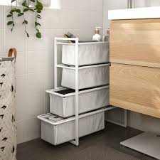 Jonaxel Structure Avec Corbeilles Textiles 25x51x70 Cm Ikea Ikea Ladder Bookcase Ikea Diy
