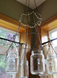 Modern Country Home Tour Debbiedoos Mason Jar Chandelier Mason Jar Diy Mason Jar Candle Holders Diy