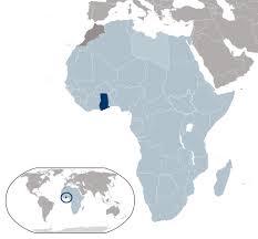 Physical map of ghana, equirectangular projection. Large Location Map Of Ghana Ghana Africa Mapsland Maps Of The World