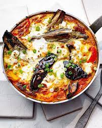 Aubergine And Feta Frittata Recipe Delicious Magazine Recipe Aubergine Recipe Recipes Frittata Recipes