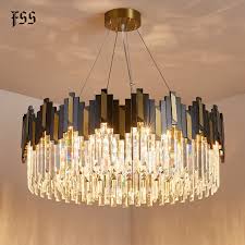 The right pendant lights can add a unique and bold statement to any room of the house. Modern Gold And Black Crystal Chandelier Lighting Round Rectangle Chandeliers Bedroom Kitchen Island Lamps Led Cristal Lustre Chandeliers Aliexpress