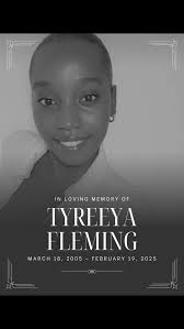 It is with deep sadness that we say goodbye to my niece, Tyreeya Fleming,  who left us far too soon at just 20 years old. Her courage and light will  forever remain in our hearts., To my brother and my ...