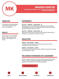 A bright and unique resume template for the creative professionals. Resume Template Word Free Download Executive Resume My Resume Format Free Resume Builder