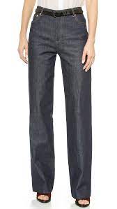 A P C Jean Taille Haute Wide Leg Jeans Indigo Stretch In Blue Lyst