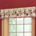 Collections Etc Country Heart Checkered Window Valance by ...