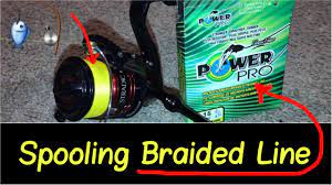 How To Spool Braided Line Review On A Spinning Shimano Ci4 Reel With Powerpro Or Berkley Trilene Youtube Shimano Reels Shimano Braided Line