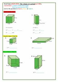 Want to help support the site and remove the ads? Volume Of Cubes And Rectangular Prisms Worksheet