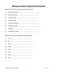 When it comes to chemistry, the simplest forms of ions are anionic and cationic. Chemical Compound Lesson Plans Worksheets Lesson Planet