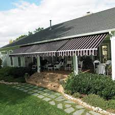 Sunstopper Sun Haven 10 X 8 Ft Manual Retractable Awning Aspen Retractable Awning Sunbrella Awning Awning