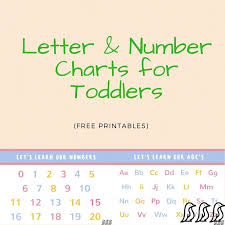 Letter And Number Charts For Toddlers Adore Them