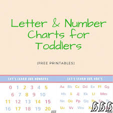 letter and number charts for toddlers adore them