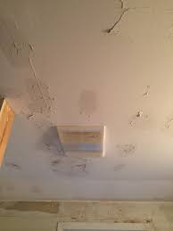 Then—using a putty knife, wire brush, or paint scraper—carefully remove all the chipped or peeling paint from the walls and ceiling. How To Fix Flaky Paint On Bathroom Ceiling