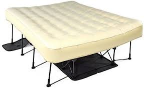 Amazon Com Ivation Ez Bed Twin Air Mattress With Frame Rolling Case Self Inflatable Blow Up Bed Auto S Twin Air Mattress Air Mattress Frame Blow Up Beds