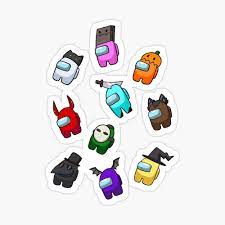 Among Us Halloween Gift Pack Among Us Game Sticker By Nostylistxd Preppy Stickers Halloween Gifts Cute Stickers