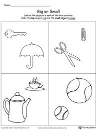 Comparing Objects Sizes Big And Small Preschool Worksheets Kindergarten Math Worksheets Math Activities Preschool