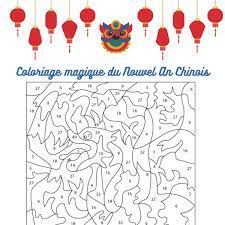 Coloriage caché : tables de multiplication et signe du zodiaque chinois -  Tête à modeler