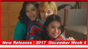 Top Kpop And Korean New Releases December Week 4 2017 Kpop