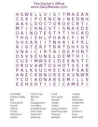 The Doctor S Office A Word Find Word Find Office Word Doctor Office