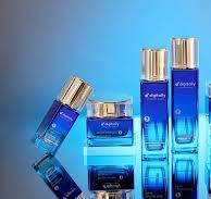 Private Label Luxury Glass Bottle Set Lotion Pump Electroplating Gold Glass  Skincare Bottle Serum square Cosmetic Bottle Set