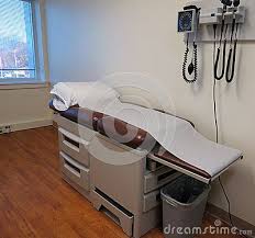 Examining Room In The Doctors Office With The Couch And Equipment Ready For The Next Patient In 2020