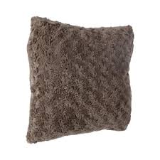 Cuscino 100% cotone con zip. Cuscino 45 Cm Bouclee Tortora Tessuto Decorativo Eminza