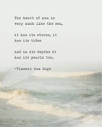 Vincent Van Gogh Quote Poster The Heart Of Man Is Much Like Etsy Van Gogh Quotes Words Quotes Vincent Van Gogh Quotes