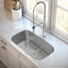 The look of stainless steel appliances against one of the best black kitchen sinks, along with a stunning countertop, will surely bring your kitchen to a new level of sophistication and elegance. Kraus Outlast Microshield Scratch Resist Stainless Steel Undermount Single Bowl Sink 31 5 16 Gauge Premier Series Kbu14e 31 5 Inch Amazon Co Uk Diy Tools